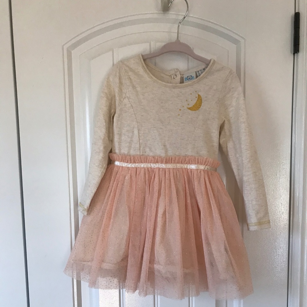 Long Sleeve Sparkly Tulle Dress Size 2T